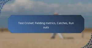 Test Cricket: Fielding metrics, Catches, Run outs