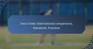 Test Cricket: International comparisons, Standards, Practices
