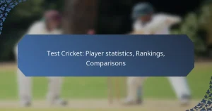 Test Cricket: Player statistics, Rankings, Comparisons