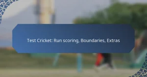 Test Cricket: Run scoring, Boundaries, Extras