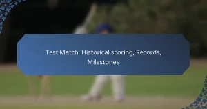 Test Match: Historical scoring, Records, Milestones