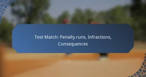 Test Match: Penalty runs, Infractions, Consequences