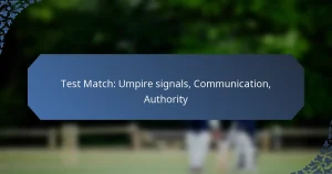 Test Match: Umpire signals, Communication, Authority